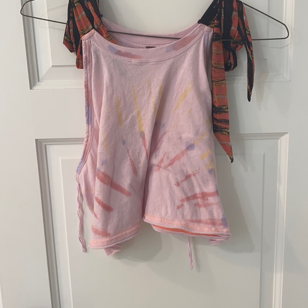 Free people tie dyed crop top